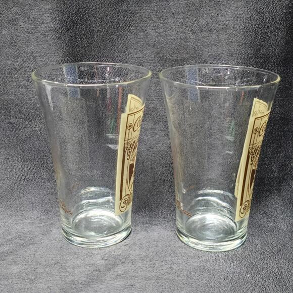 Vintage Coca Cola Victorian Lady 16 oz. Re-Creation Flair Glass Drinking Cups - Picture 6 of 11